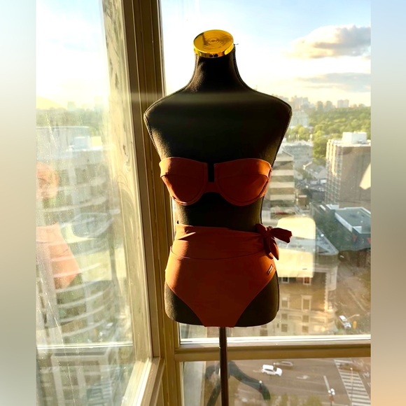 🆕 ZIMMERMANN 🧿 NWOT Separates Balconette & Scarf HW Pant Bikini Set Sz 0 = US2 - Picture 3 of 16